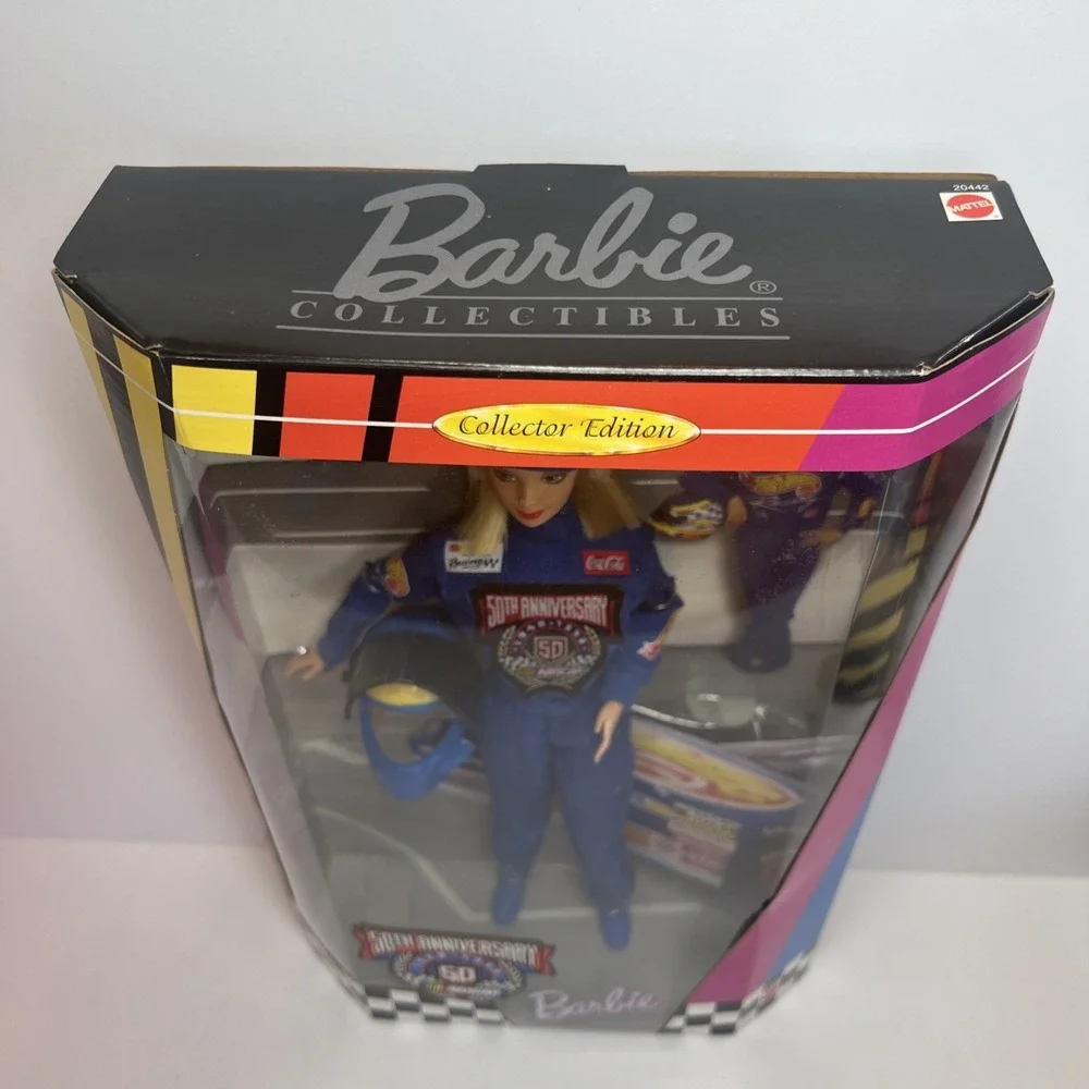 1998 NASCAR 50th Anniversary Barbie #20442 Collector Edition NRFB Mattel Vintage